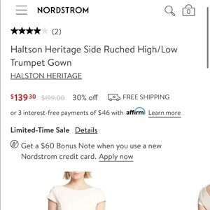 Nordstrom Gown. White. Sz6